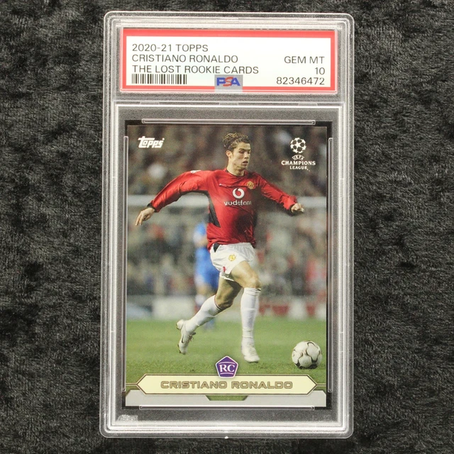 TOPPS LOST ROOKIE Cristiano Ronaldo PSA 10 2020/21 Soccer