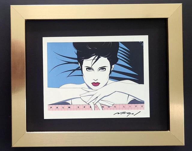 Patrick Nagel + Beautiful 1990'S Signed Pop Art Print  + With New Frame