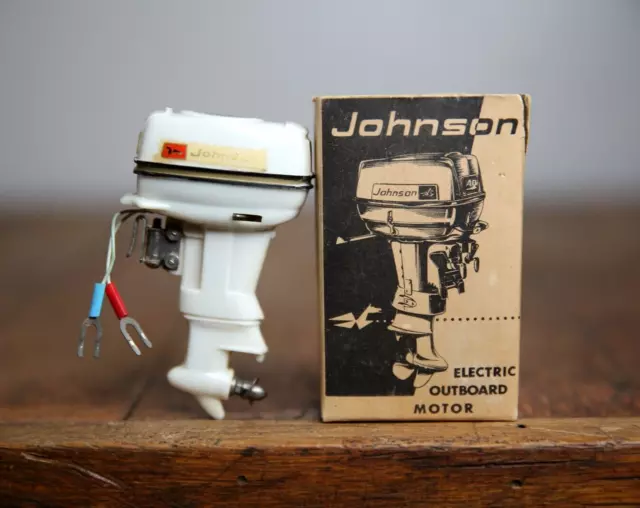 Vintage Johnson Electric Toy Boat Motor Super Seahorse 40hp NEW with BOX RARE
