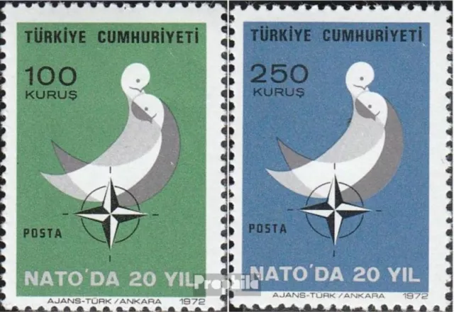 Turkey 2250-2251 (complete issue) unmounted mint / never hinged 1972 Year of Boo