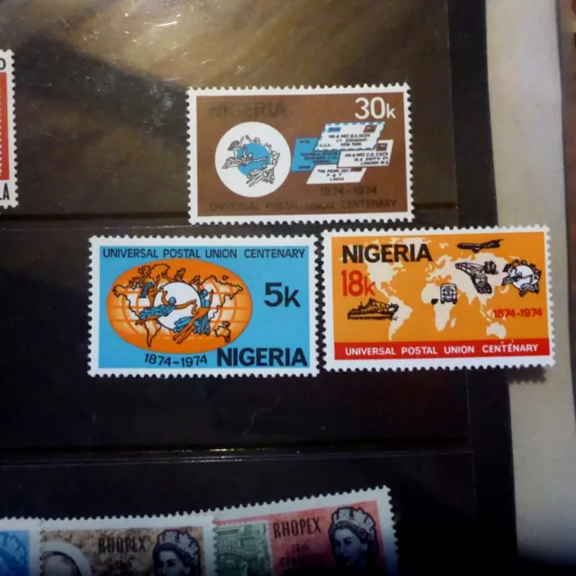 1974 Nigeria 100Th Anniv  Upu Stamps   Muh