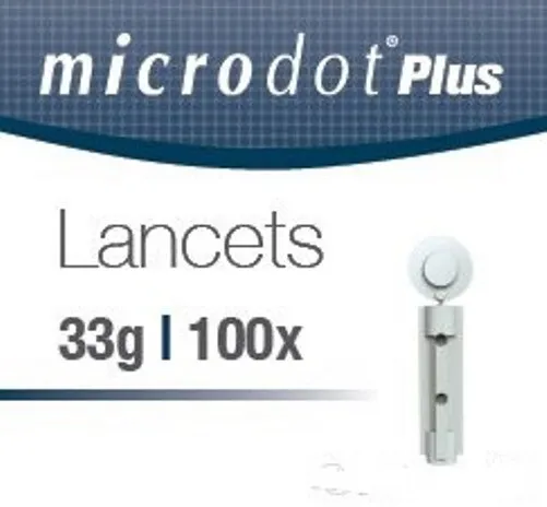 Microdot Plus Lancets 33g x 100