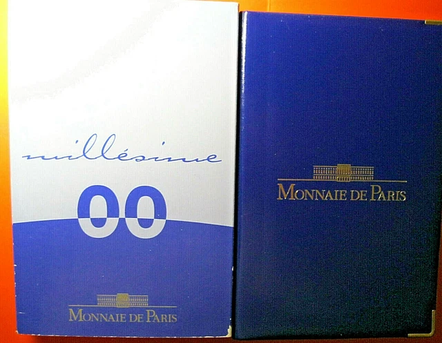 France. Coffret euro BE / Proof, 8 pièces 1 cent à 2 euro 2000. FDC