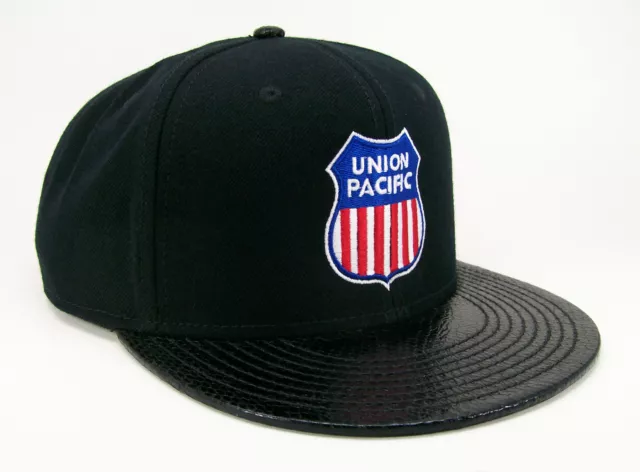 Union Pacific Railroad Embroidered Snake Skin Cap Hat #40-0047SS