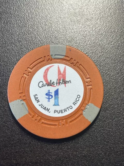 $1 CARIBE HILTON San Juan Puerto Rico Casino Chip CHC-1b $50.00 - PicClick