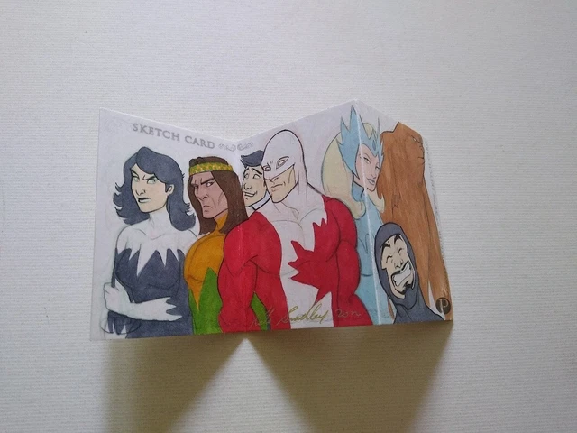 Marvel Premier Kate Bradley 3-panel sketch card Upper Deck 2012