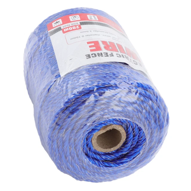 Electric Fence Polywire 6 Strand Stainless Steel 200M Poly Wire For