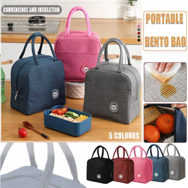 Thermal Insulated Lunch Bag Cool Food Storage Tote Box for Adults Kids Carry