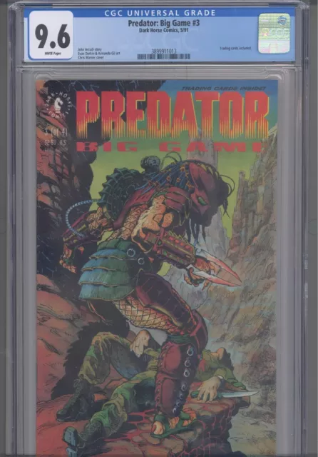 Predator: Big Game #3 CGC 9.6 1991 Dark Horse Comics, Trading Card Included