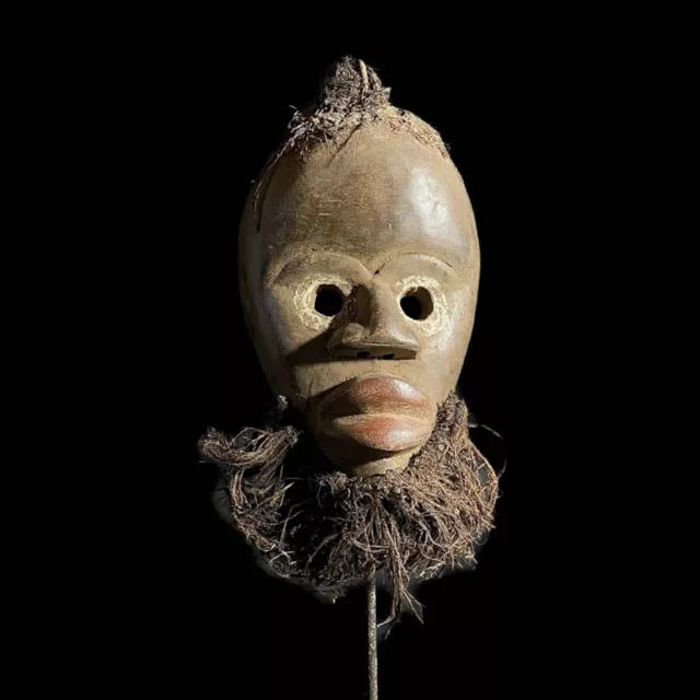 Dan Mask African Tribal Face Mask Wood Hand Carved Wall Hanging Dan Mask-7140
