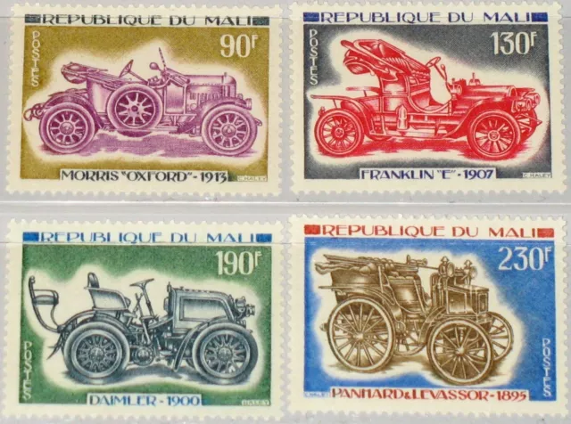 MALI 1975 492-95 240-3 Automobiles Vintage Cars Autos Historische Automobile MNH