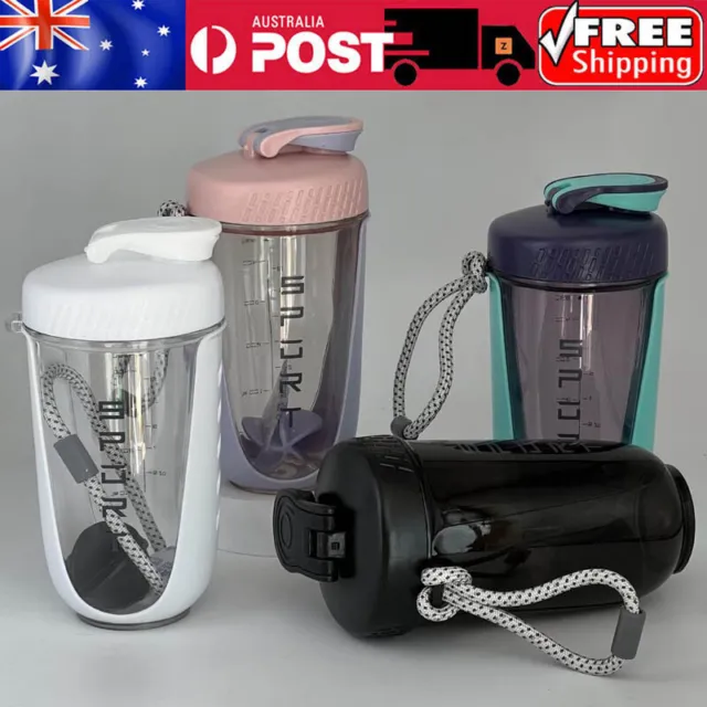 600ML Protein Powder Shake Ball Bottle Sport Mixer Shaker Mixing Drinking Cup AU