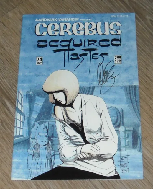 CEREBUS # 74 AARDVARK-VANAHEIM PRESS May 1985 SIGNED by DAVE SIM on COVER