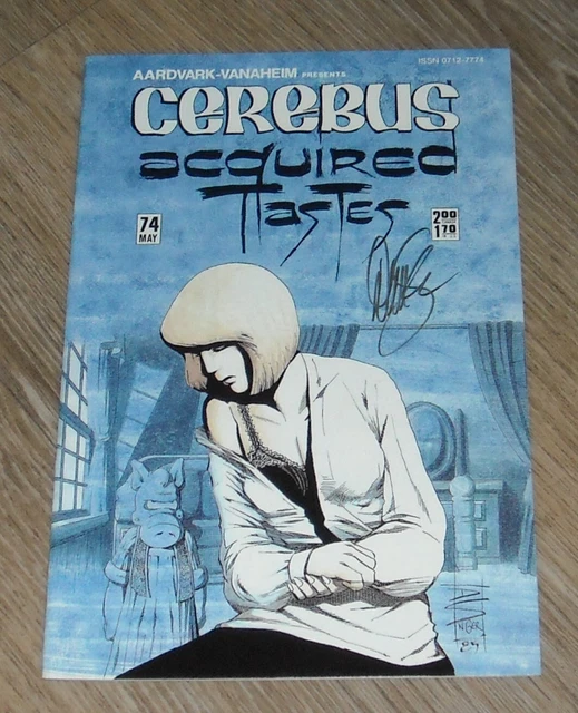 CEREBUS # 74 AARDVARK-VANAHEIM PRESS May 1985 SIGNED by DAVE SIM on COVER