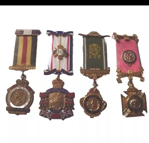 RAOB Masonic Jewels & Medals x4 (Royal Antediluvian Order of Buffaloes) Lot 2