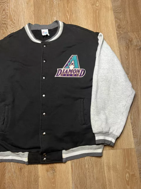 Vintage Majestic Arizona Diamondbacks Cotton Varsity Jacket Men’s Large 3