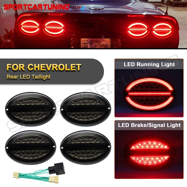 For 1997-2004 Chevy C5 Corvette LED Brake Signal Tail Light + Hyperflash Harness