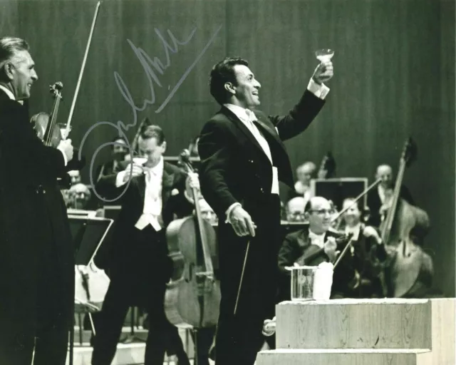 CONDUCTOR ZUBIN MEHTA SIGNED 8x10 PHOTO 3 w/COA THREE TENORS ORCHESTRA EMERITUS