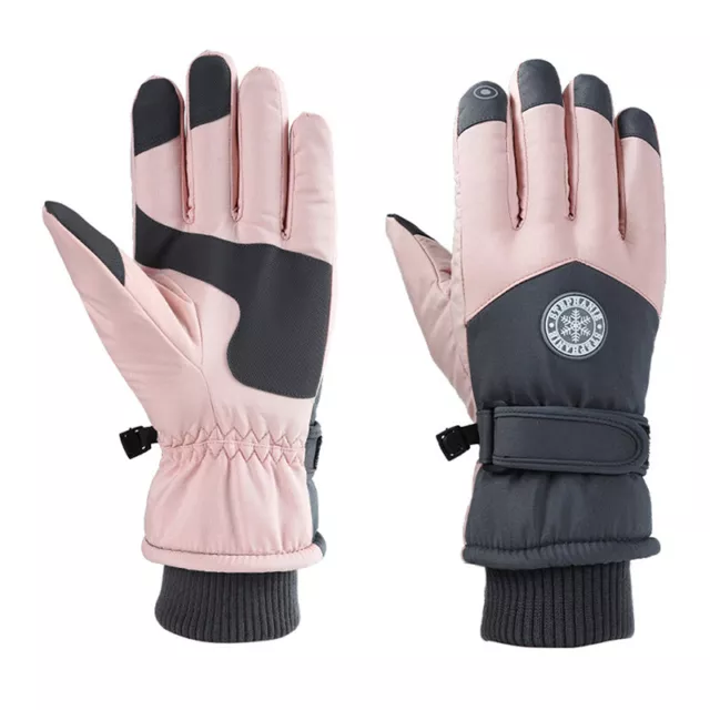 Ski gloves Winter warm cold and windproof outdoor waterproof touch screen gloves 3