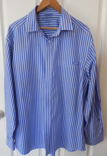 MEN S RM WILLIAMS Stockyard Size XXL Blue White Stripe Long