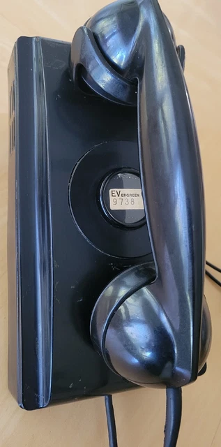 Vintage 1940s Bell System Western Electric wall mount telephone