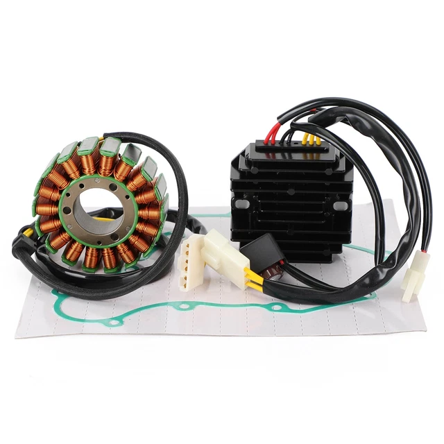 Artudatech Kit Régulateur Alternateur + Stator + Joint Pour Kawasaki ZX-6R ZX600G Ninja 1998-1999