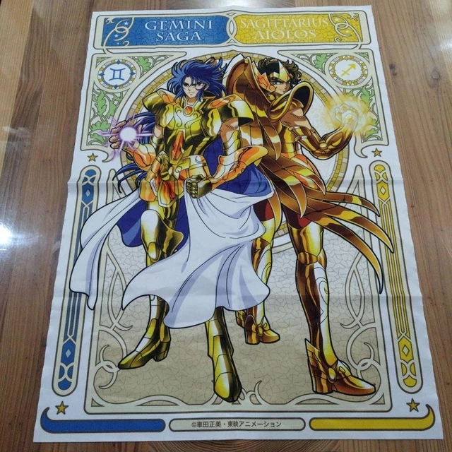 Poster Japonais Saint Seiya – 1987 – Movic – 51,5 X 72,5 Cm – Chevaliers Du Zodiaque