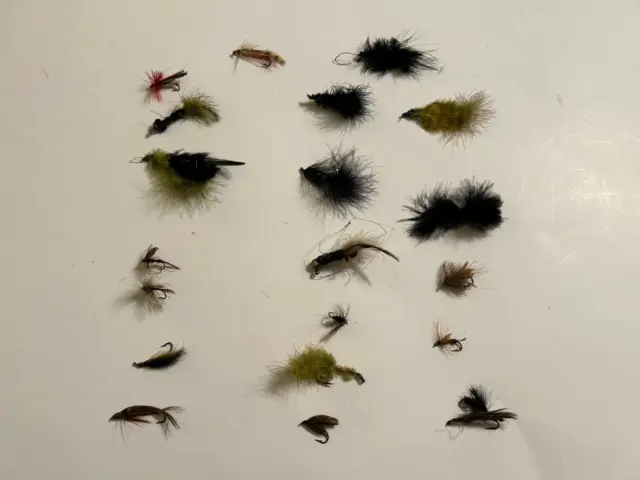 20 Vintage Fishing Flies Variety of Flies As Seen in Photos, Fly Fishing