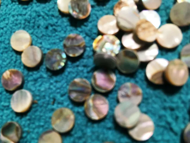 Ten (10) sets of twenty (20) 1/4"-Abalone Dots Fretboard NOS Gibson Kalamazoo Ten (10) sets of twenty (20) 1/4"-Abalone Dots Fretboard NOS Gibson Kalamazoo