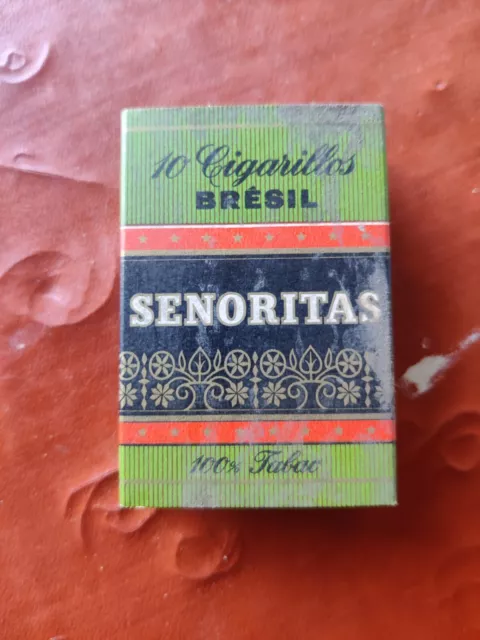 Ancien Paquet De Cigarillos Senoritas Brésil