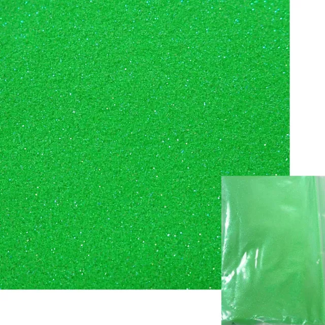 dartfords Green Fluorescent Glitter Flake 100g 0.008