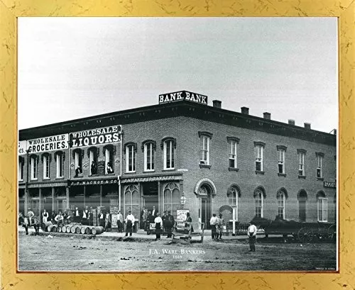 Vintage Wholesale Liquors Ware-Bankers Omaha Nebraska City Wall Framed Picture