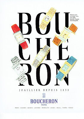 PUBLICITE ADVERTISING 1997   BOUCHERON  joaillier 