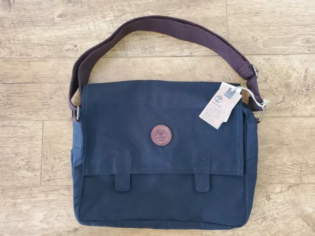 Timberland canvas deals messenger bag