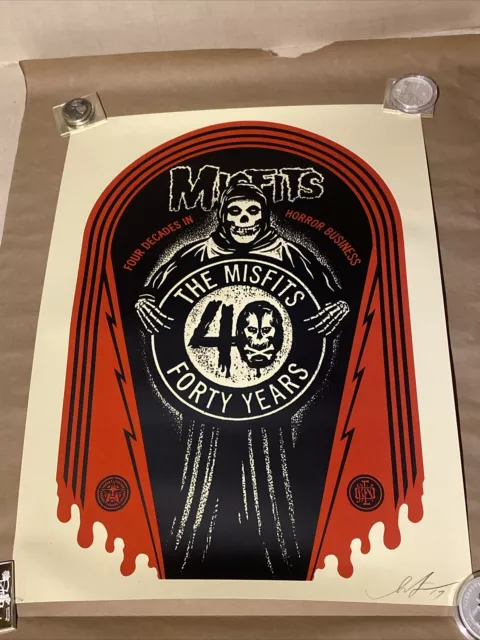 Shepard Fairey Obey Giant Misfits 40th Anniversary Grave 2017 Art Print