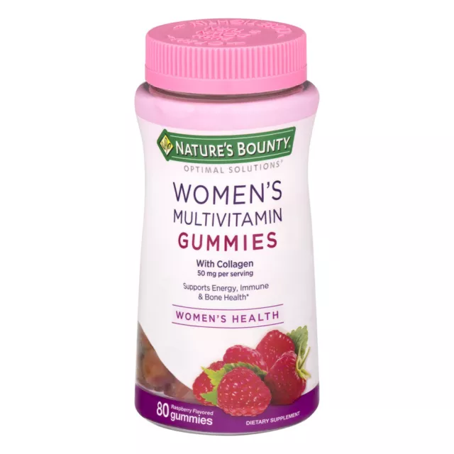 Nature's Bounty Women's Multivitamin Gummies, Raspberry, 80 Ct