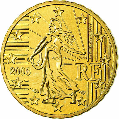 [#699151] France, 10 Euro Cent, 2008, SPL, Laiton, KM:1410