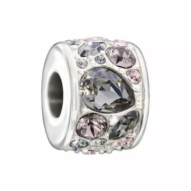 New Chamilia MOSAIC SMOKE SWAROVSKI CRYSTALS & Sterling Bead 2025-1045 $75