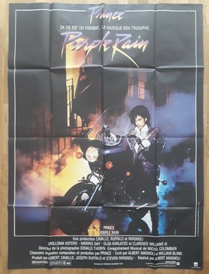 PRINCE PURPLE RAIN original french movie poster'84 énorme 63"x47" EUR