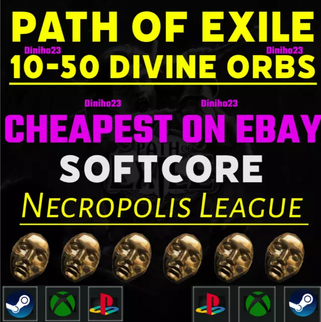 Necropolis League - SOFTCORE STANDARD - Divine Orbs Path of Exile POE XBOX PS PC