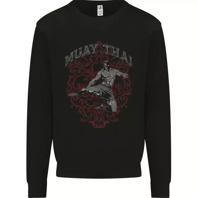 Muay Thai Fighter Warrior MMA Martial Arts Mens Sweatshirt Jumper