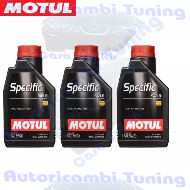 Huile Moteur Voiture MOTUL 5w20 Specific 948-b Ford Wss M2C948-B Synthétique 3 L