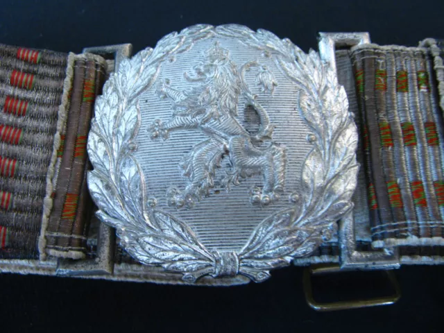 WW1 WW2 Bulgarian Royal Military Officer Parade Belt