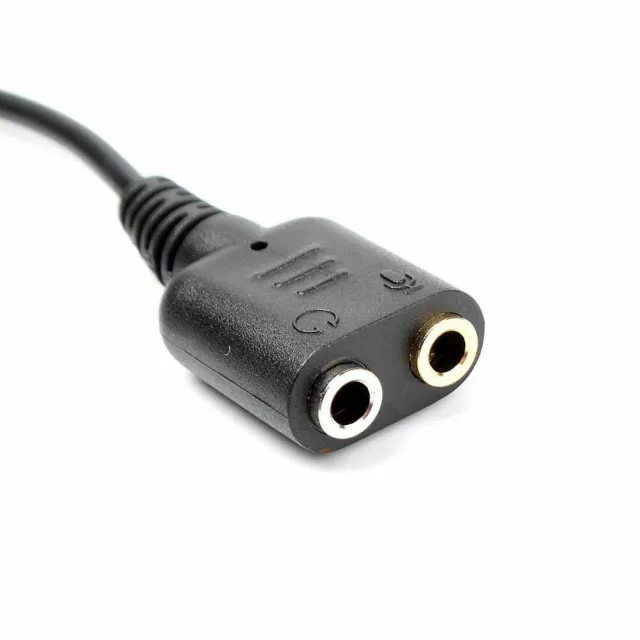 Adaptador de Auriculares Micro PC a Cable Telefónico Doble 3.5mm Hembra a Rj11 3