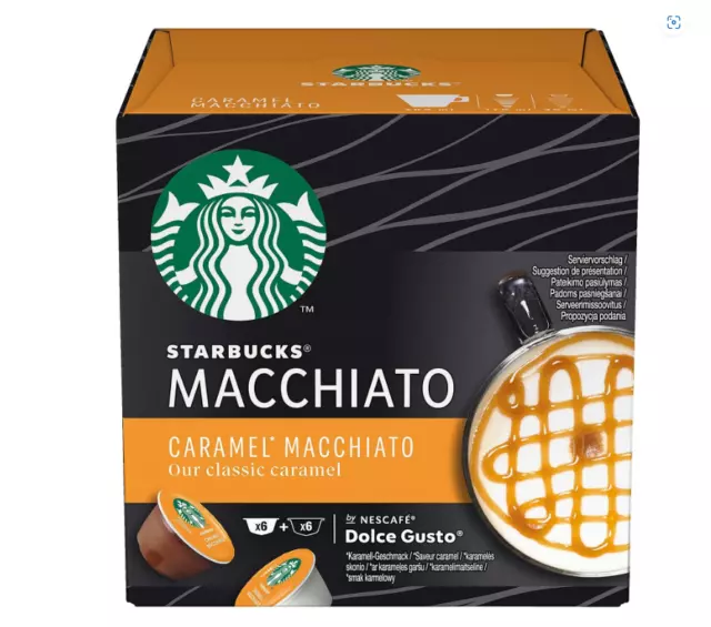 5 x 12 Kapseln - Starbucks Caramel Macchiato by Dolce Gusto (insg. 60 Kapseln)