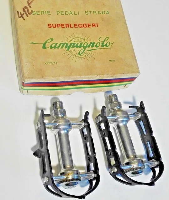 Pédales Campagnolo Super Record Vintage, Pour Pièces Ou Réparation, Eroica