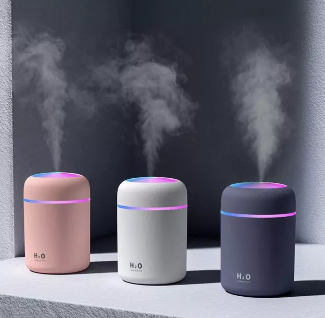 Aroma Humidifier Essential Oil Diffuser Grain Ultrasonic Air LED Aromatherapy