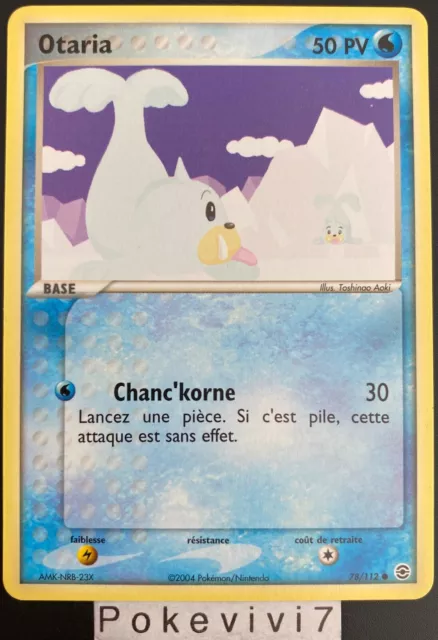 Carte Pokemon OTARIA 78/112 Bloc EX Rouge Feu Vert Feuille FR NEUF