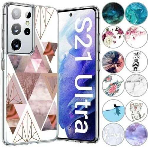 Étui pour Téléphone Portable Samsung Galaxy S21 Ultra 5G Silicone de Protection