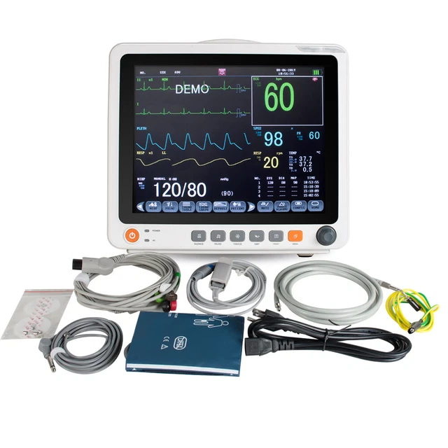Medical Portable Medical Patient Monitor 6 Parameter ICU CCU Heart Monitor Touch